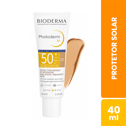 Protetor Solar Facial Bioderma Photoderm M FPS50+ Cor Dorée Com 40ml