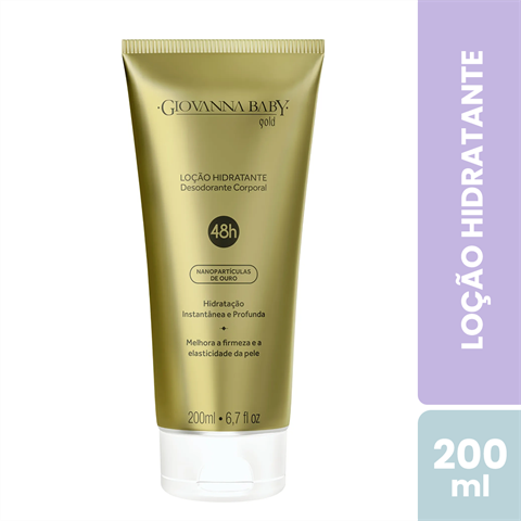 Loção Hidratante Giovanna Baby Gold Com 200ml
