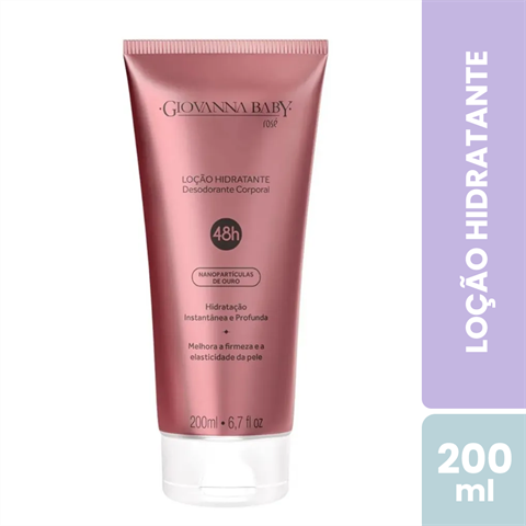 Loção Hidratante Giovanna Baby Rosé Com 200ml