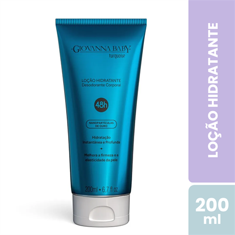 Loção Hidratante Giovanna Baby Turquoise Com 200ml
