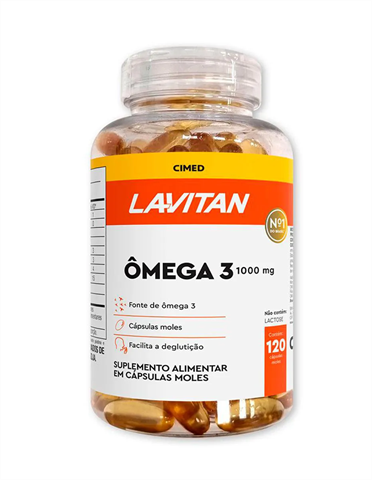 Suplemento Alimentar Lavitan Ômega 3 1000mg Com 120 Cápsulas Moles