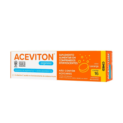Aceviton Arginina Com 16 Comprimidos Efervescentes