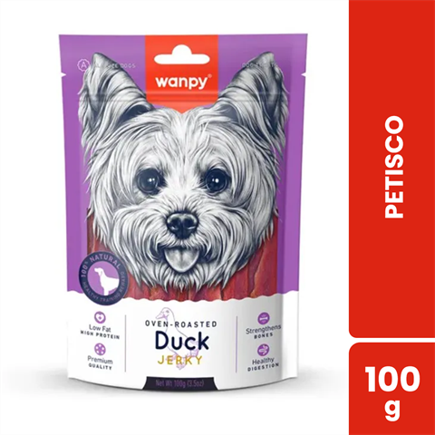 Petisco Para Cães Wanpy Filé De Pato Com 100g