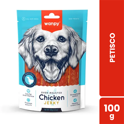 Petisco Para Cães Wanpy Filé De Frango Com 100g