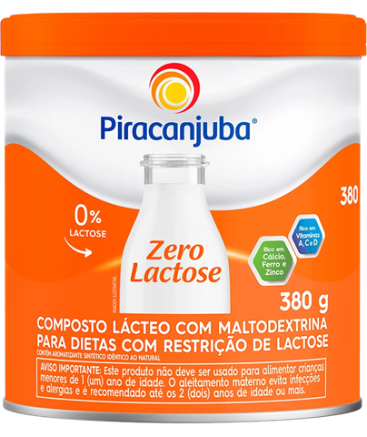 Composto Lácteo Piracanjuba Zero Lactose Com 380g
