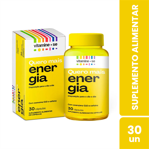 Suplemento Alimentar Vitamine-Se Energia Com 30 Cápsulas