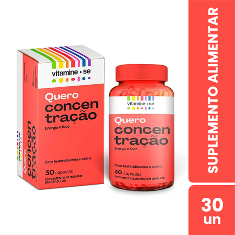 Suplemento Alimentar Vitamine-Se Concentração Com 30 Cápsulas