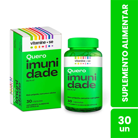 Suplemento Alimentar Vitamine-Se Imunidade Com 30 Cápsulas