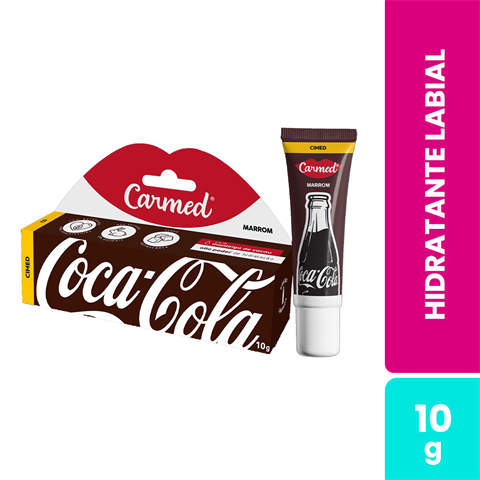 Hidratante Labial Carmed Coca-Cola Marrom Com 10g