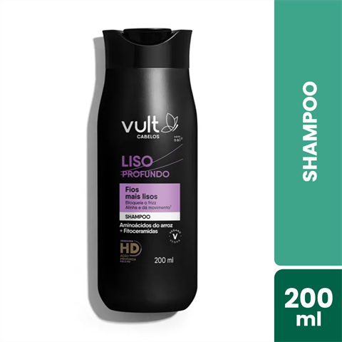Shampoo Vult Liso Profundo Com 200ml