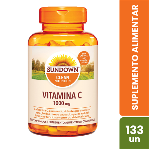 Suplemento Alimentar Sundown Vitamina C 1000mg Com 133 Comprimidos