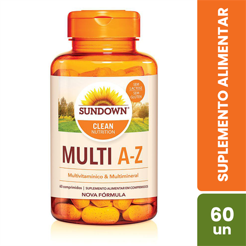Suplemento Alimentar Sundown Multi A-Z Com 60 Comprimidos