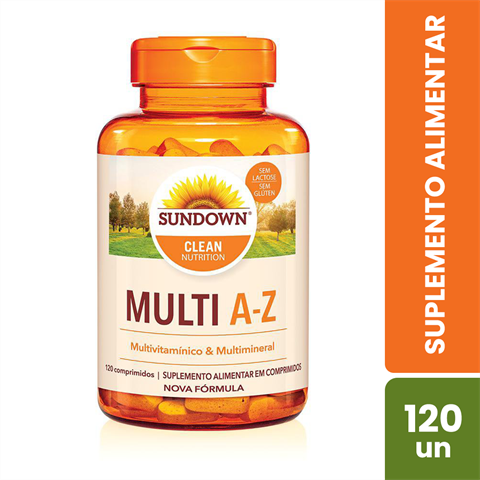 Suplemento Alimentar Sundown Multi A-Z Com 120 Comprimidos