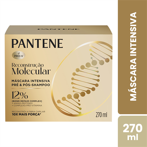 Máscara Intensiva Pantene Pro-V Reconstrução Molecular Bond Repair Com 270ml