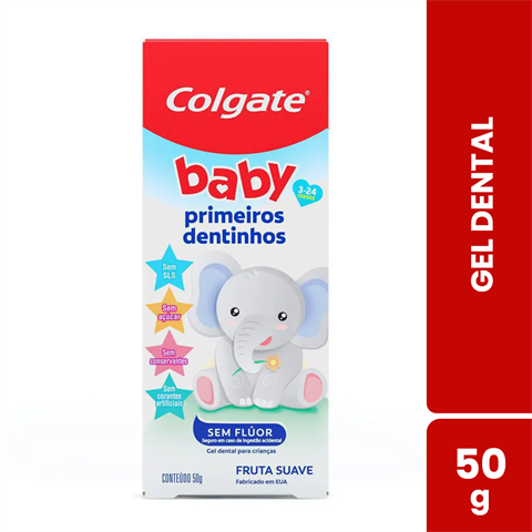 Gel Dental Infantil Colgate Baby Primeiros Dentinhos Sem Flúor Com 50g