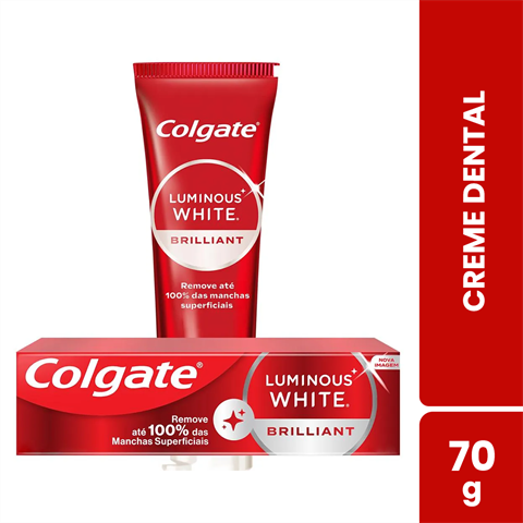 Creme Dental Colgate Luminous White Brilliant Mint Com 70g