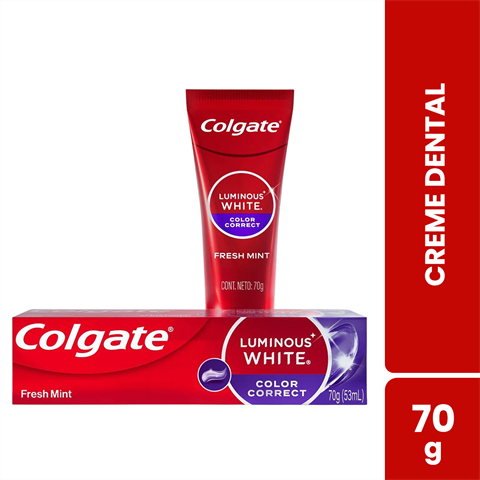 Creme Dental Colgate Luminous White Color Correct Com 70g
