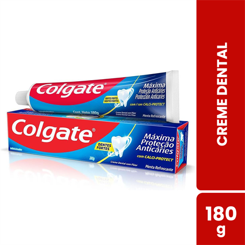 Creme Dental Colgate Máxima Proteção Anticáries Sabor Menta Com 180g