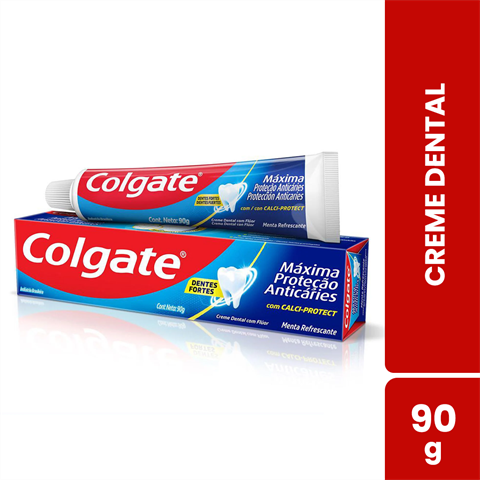 Creme Dental Colgate Máxima Proteção Anticáries Sabor Menta Com 90g
