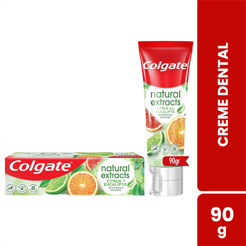 Creme Dental Colgate Natural Extracts Citrus E Eucalipto Com 90g