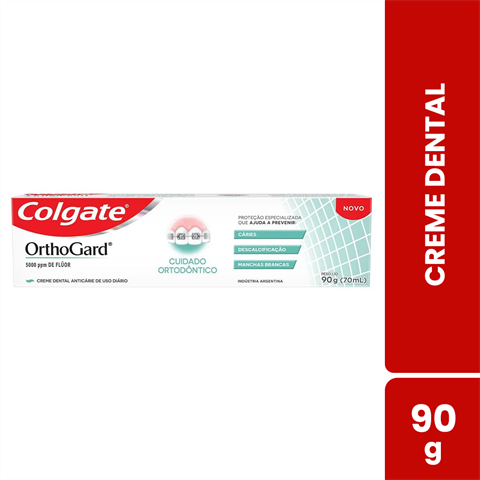 Creme Dental Colgate OrthoGard Cuidado Ortodôntico Com 90g