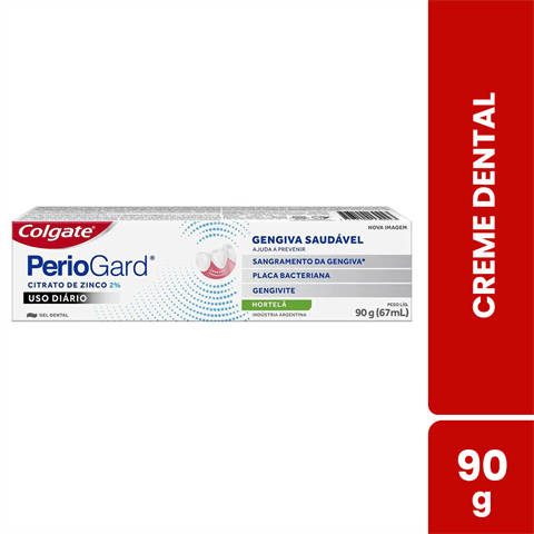 Creme Dental Colgate PerioGard Gengiva Saudável Sabor Hortelã Com 90g