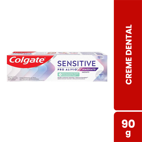 Creme Dental Colgate Sensitive Pro Alívio Imediato Branqueador Com 90g