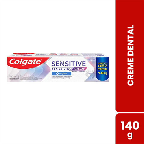 Creme Dental Colgate Sensitive Pro Alívio Imediato Original Com 140g