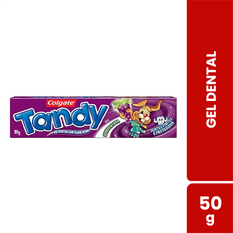 Gel Dental Colgate Tandy Sabor Uva Com 50g