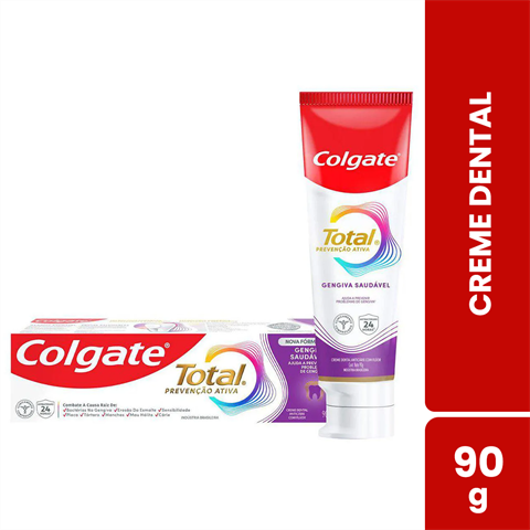 Creme Dental Colgate Total Prevenção Ativa Gengiva Saudável Com 90g