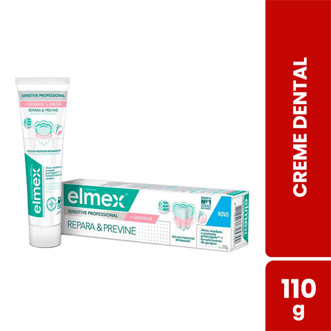Creme Dental Elmex Sensitive Professional + Gengiva Com 110g