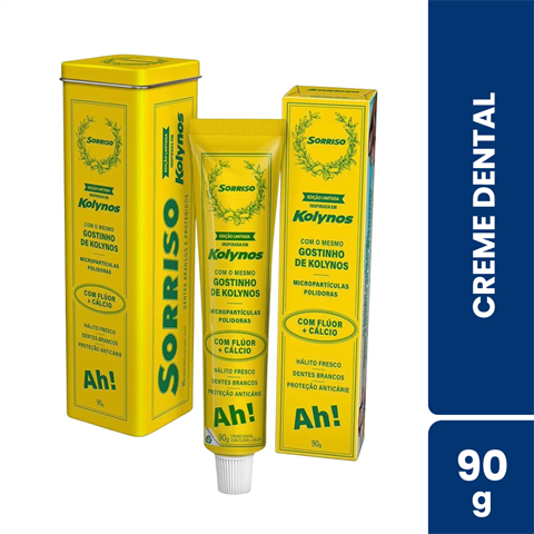 Creme Dental Sorriso Kolynos Lata Com 90g