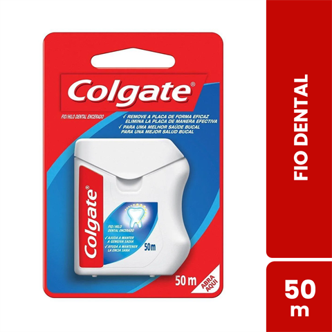 Fio Dental Colgate Encerado Com 50m