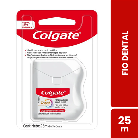 Fio Dental Colgate Total Encerado Com 25m