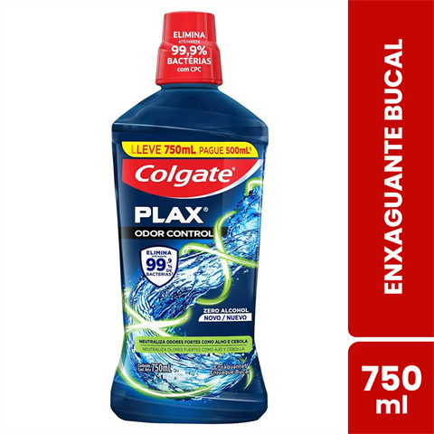 Enxaguante Bucal Colgate Plax Odor Control Com 750ml