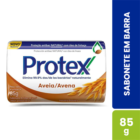 Sabonete Em Barra Protex Aveia Com 85g