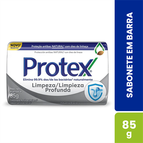 Sabonete Em Barra Protex Limpeza Profunda Com 85g