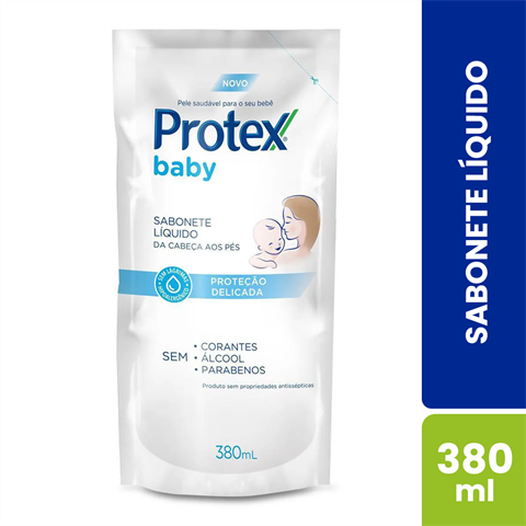 Sabonete Líquido Infantil Protex Baby Proteção Delicada Refil Com 380ml