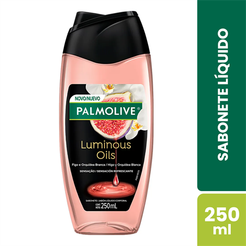 Sabonete Líquido Palmolive Luminous Oils Figo e Orquídea Branca Com 250ml