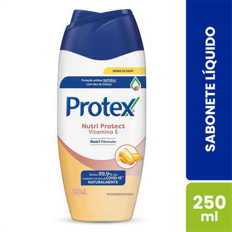 Sabonete Líquido Protex Nutri Protect Vitamina E Com 250ml