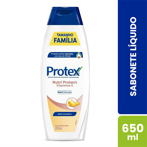 Sabonete Líquido Protex Nutri Protect Vitamina E Com 650ml
