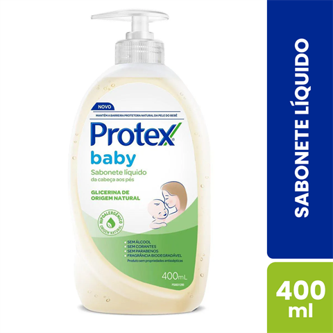 Sabonete Líquido Infantil Protex Baby Glicerina Com 400ml