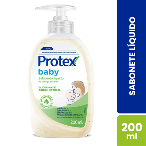 Sabonete Líquido Infantil Protex Baby Glicerina Com 200ml