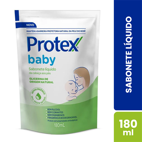Sabonete Líquido Infantil Protex Baby Glicerina Refil Com 180ml