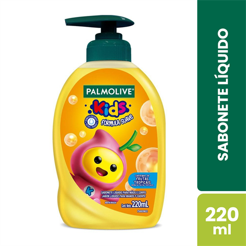 Sabonete Líquido Infantil Palmolive Kids Frutas Tropicais Com 220ml