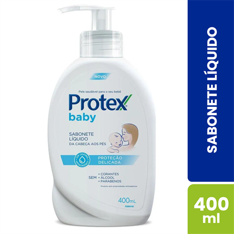 Sabonete Líquido Infantil Protex Baby Proteção Delicada Com 400ml