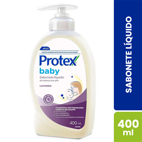 Sabonete Líquido Infantil Protex Baby Lavanda Com 400ml