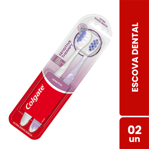 Pack Escova Dental Colgate Sensitive Therapy Ultra Macia Com 2 Unidades