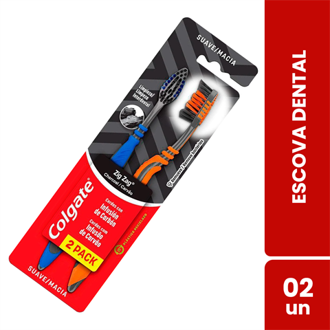 Pack Escova Dental Colgate Zig Zag Macia Com 2 Unidades