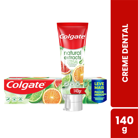 Creme Dental Colgate Natural Extracts Citrus E Eucalipto 140g